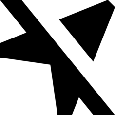 Location Arrow Slash Icon Svg Vector, Free Vectors File